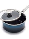 GreenPan Merten & Storck Steel Core Enameled 2.5-Quart Saucepan with Lid | Aegean Teal