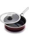 GreenPan Merten & Storck Steel Core Enameled 2-Quart Sauté Pan with Lid | Chocolate Truffle