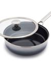 GreenPan Merten & Storck Steel Core Enameled 3-Quart Sauté Pan with Lid | Cloud Gray