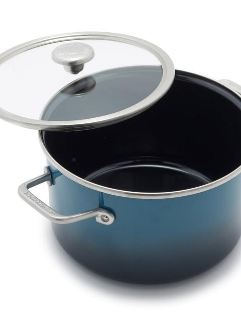 GreenPan Merten & Storck Steel Core Enameled 6-Quart Stockpot with Lid | Aegean Teal