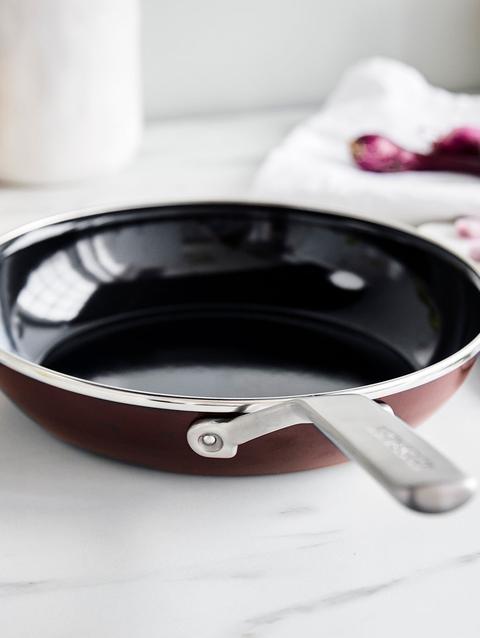 GreenPan Merten & Storck Steel Core Enameled 9.5" Frypan | Chocolate Truffle