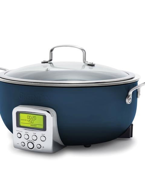 GreenPan Multifunction Deep Electric Skillet | Oxford Blue