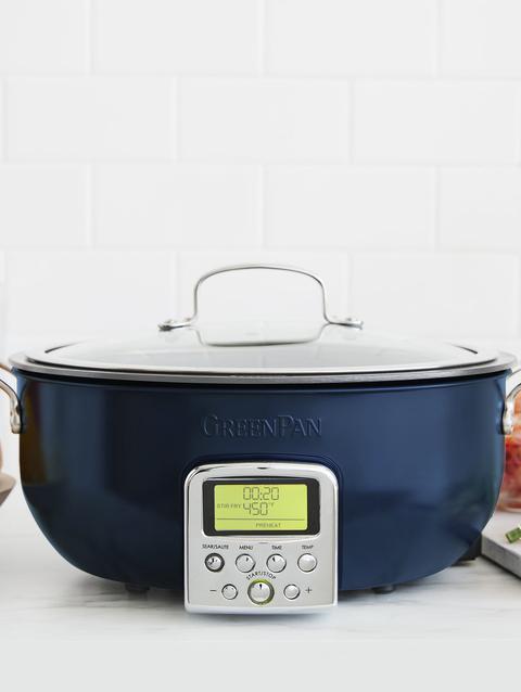 GreenPan Multifunction Deep Electric Skillet | Oxford Blue