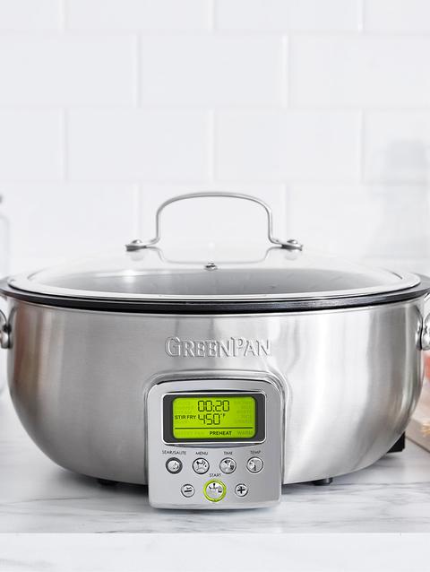 GreenPan Multifunction Deep Electric Skillet | Premiere Stainless Steel