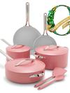 GreenPan Nova Ceramic Nonstick 10-Piece Cookware Set | Coral