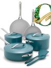 GreenPan Nova Ceramic Nonstick 10-Piece Cookware Set | Deep Teal