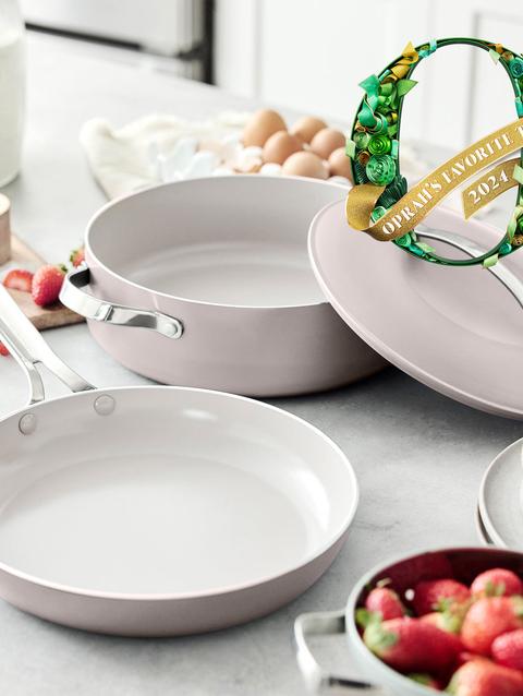 GreenPan Nova Ceramic Nonstick 3-Piece Cookware Set | Clay