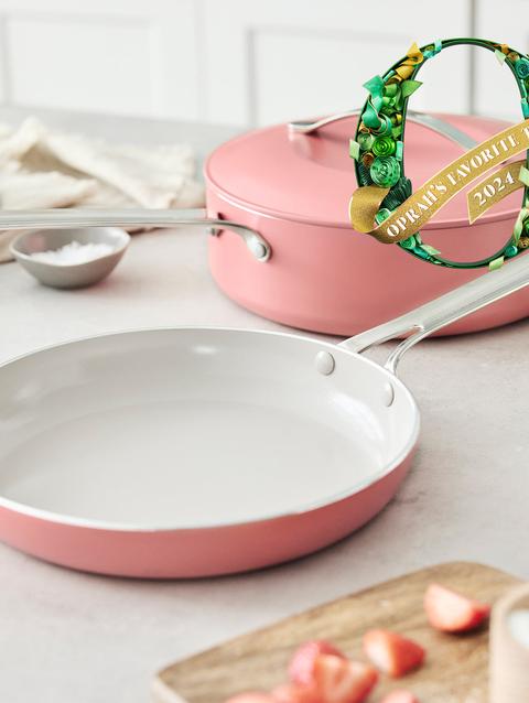 GreenPan Nova Ceramic Nonstick 3-Piece Cookware Set | Coral