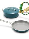 GreenPan Nova Ceramic Nonstick 3-Piece Cookware Set | Deep Teal