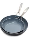 GreenPan Paris Pro Ceramic Nonstick 8" and 10" Frypan Set