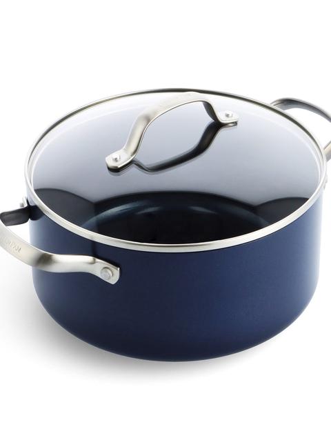 GreenPan Performance Pro Ceramic Nonstick 5.5-Quart Stockpot with Lid