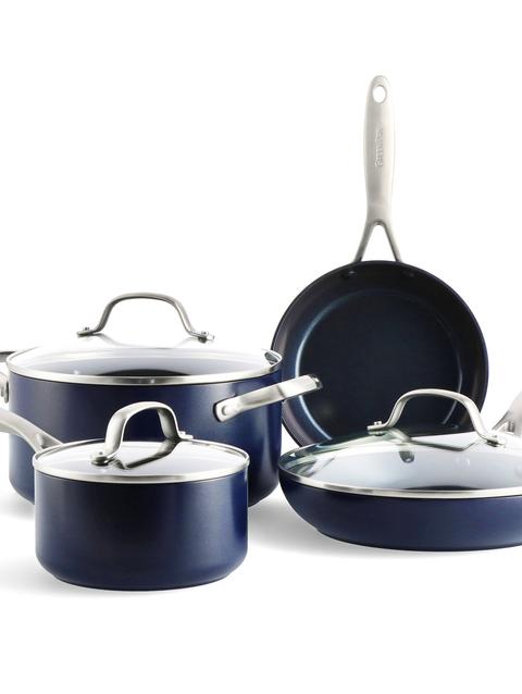 GreenPan Performance Pro Ceramic Nonstick 7-Piece Cookware Set