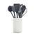 GreenPan Platinum Silicone 7-Piece Utensil and Crock Set | Gray