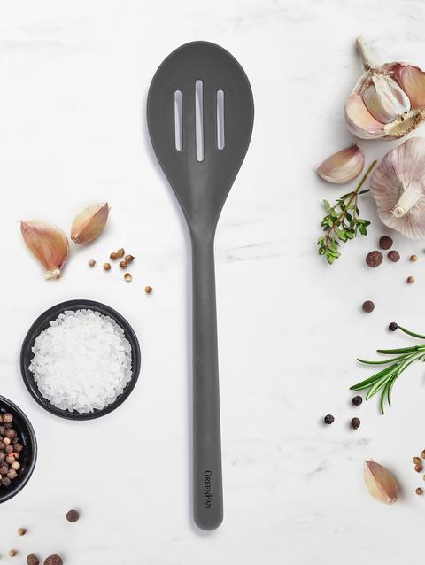 GreenPan Platinum Silicone Slotted Spoon | Gray