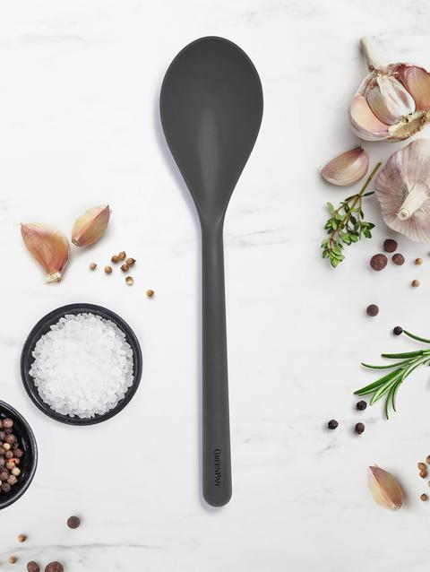 GreenPan Platinum Silicone Solid Spoon | Gray