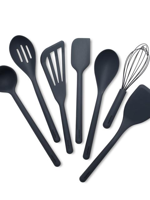 GreenPan Platinum Silicone Tools 7-Piece Utensil Set | Gray