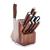 GreenPan Premiere Titanium Cutlery 12-Piece Knife Block Set with Walnut Handles