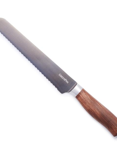 GreenPan Premiere Titanium Cutlery 8" Bread Knife with Walnut Handle