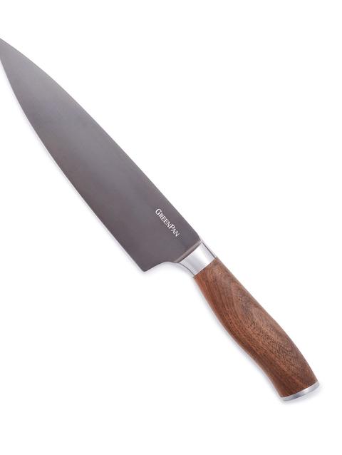 GreenPan Premiere Titanium Cutlery 8" Chef's Knife with Walnut Handle