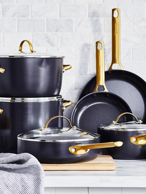 GreenPan Reserve Ceramic Nonstick 10-Piece Cookware Set | Black