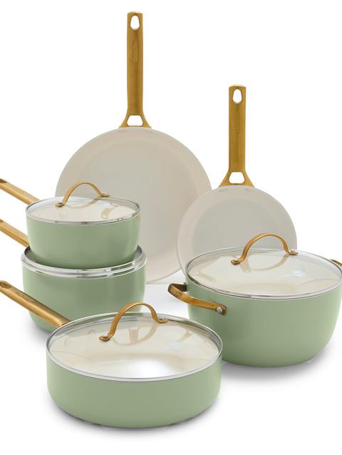 GreenPan Reserve Ceramic Nonstick 10-Piece Cookware Set | Sage