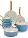 GreenPan Reserve Ceramic Nonstick 10-Piece Cookware Set | Sky Blue