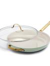 GreenPan Reserve Ceramic Nonstick 12" Frypan with Helper Handle and Lid | Julep