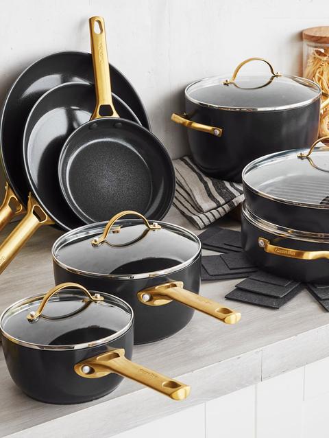 GreenPan Reserve Ceramic Nonstick 13-Piece Cookware Set | Black