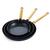 GreenPan Reserve Ceramic Nonstick 8", 9.5" and 11" Frypan Set | Black