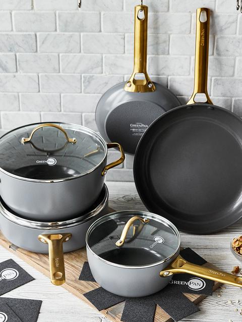 GreenPan Reserve Ceramic Nonstick 8-Piece Cookware Set | Charcoal