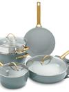 GreenPan Reserve Ceramic Nonstick 8-Piece Cookware Set | Smoky Blue