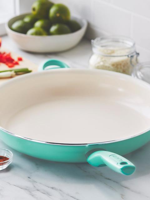 GreenPan Rio Ceramic Nonstick 13.5" Frypan | Turquoise