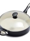 GreenPan Rio Ceramic Nonstick 5-Quart Sauté Pan with Lid | Black