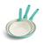 GreenPan Rio Ceramic Nonstick 7", 9.5" and 11" Frypan Set | Turquoise