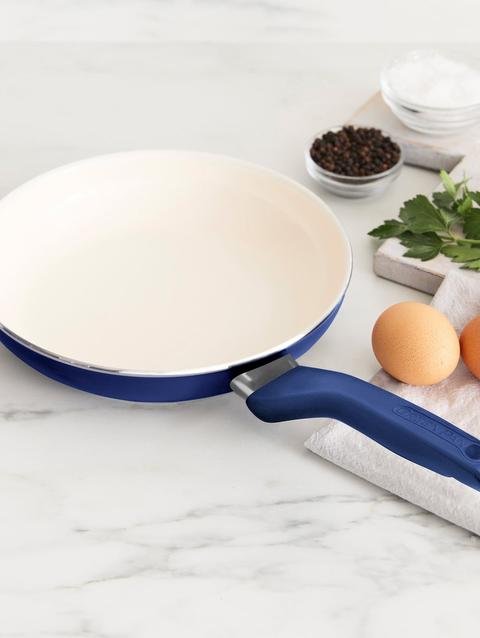 GreenPan Rio Ceramic Nonstick 8" Frypan with Spatula | Navy