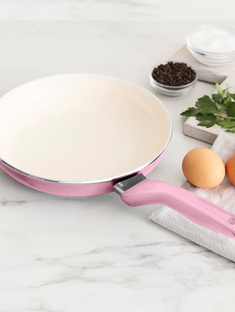 GreenPan Rio Ceramic Nonstick 8" Frypan with Spatula | Pink