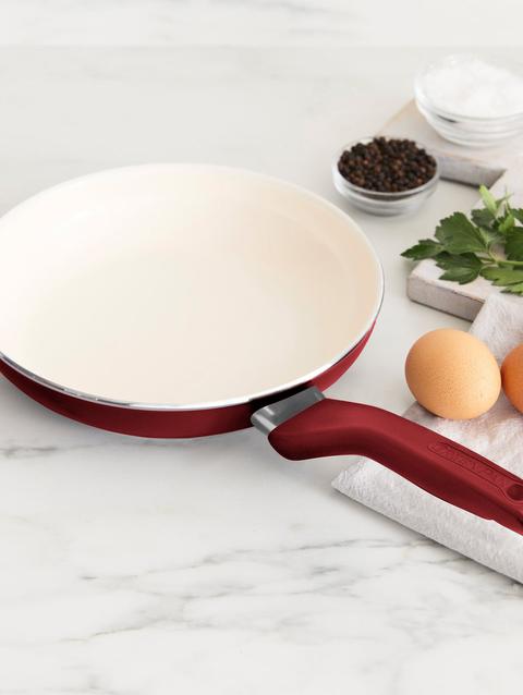 GreenPan Rio Ceramic Nonstick 8" Frypan with Spatula | Red