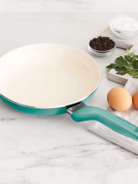 GreenPan Rio Ceramic Nonstick 8" Frypan with Spatula | Turquoise