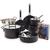 GreenPan Stanley Tucci™ Ceramic Nonstick 11-Piece Cookware Set with The Tucci Cookbook | Milano Black