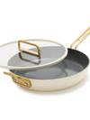 GreenPan Stanley Tucci™ Ceramic Nonstick 12" Frypan with Lid | Carrara White