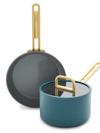 GreenPan Stanley Tucci™ Ceramic Nonstick 3-Piece Mini Set | Venetian Teal