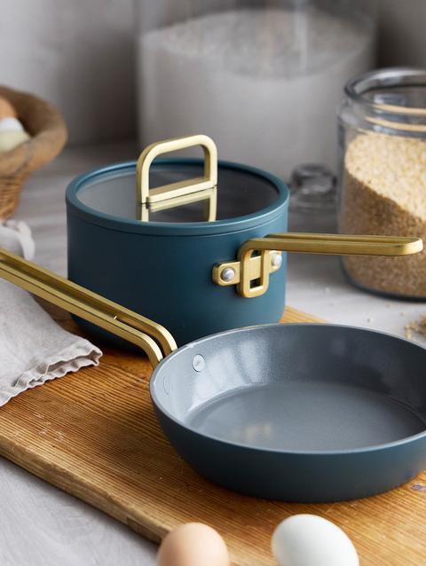 GreenPan Stanley Tucci™ Ceramic Nonstick 3-Piece Mini Set | Venetian Teal