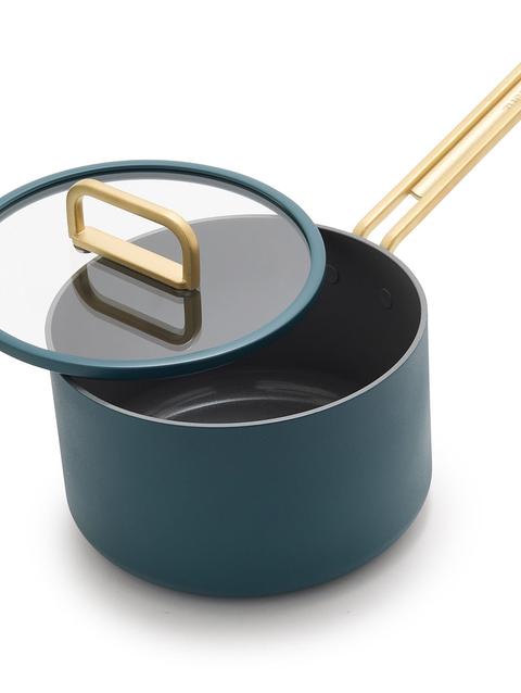 GreenPan Stanley Tucci™ Ceramic Nonstick 4-Quart Saucepan with Lid | Venetian Teal