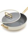 GreenPan Stanley Tucci™ Ceramic Nonstick 6.5-Quart Essential Stanley Pan | Carrara White