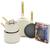 GreenPan Stanley Tucci™ Ceramic Nonstick 6-Piece Cookware Set with the Tucci Cookbook | Carrara White