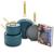 GreenPan Stanley Tucci™ Ceramic Nonstick 6-Piece Cookware Set with the Tucci Cookbook | Venetian Teal