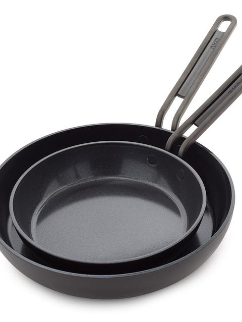 GreenPan Stanley Tucci™ Ceramic Nonstick 8" and 10" Frypan Set | Milano Black