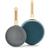 GreenPan Stanley Tucci™ Ceramic Nonstick 8" and 10" Frypan Set | Venetian Teal