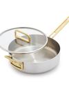 GreenPan Stanley Tucci™ Stainless Steel 4-Quart Sauté Pan with Lid