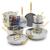 GreenPan Stanley Tucci™ Stainless Steel Ceramic Nonstick 15-Piece Cookware Set with The Tucci Cookbook